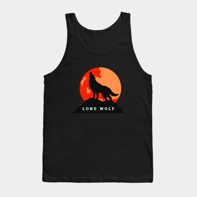 Lone wolf Tank Top by Wolf Clothing Co